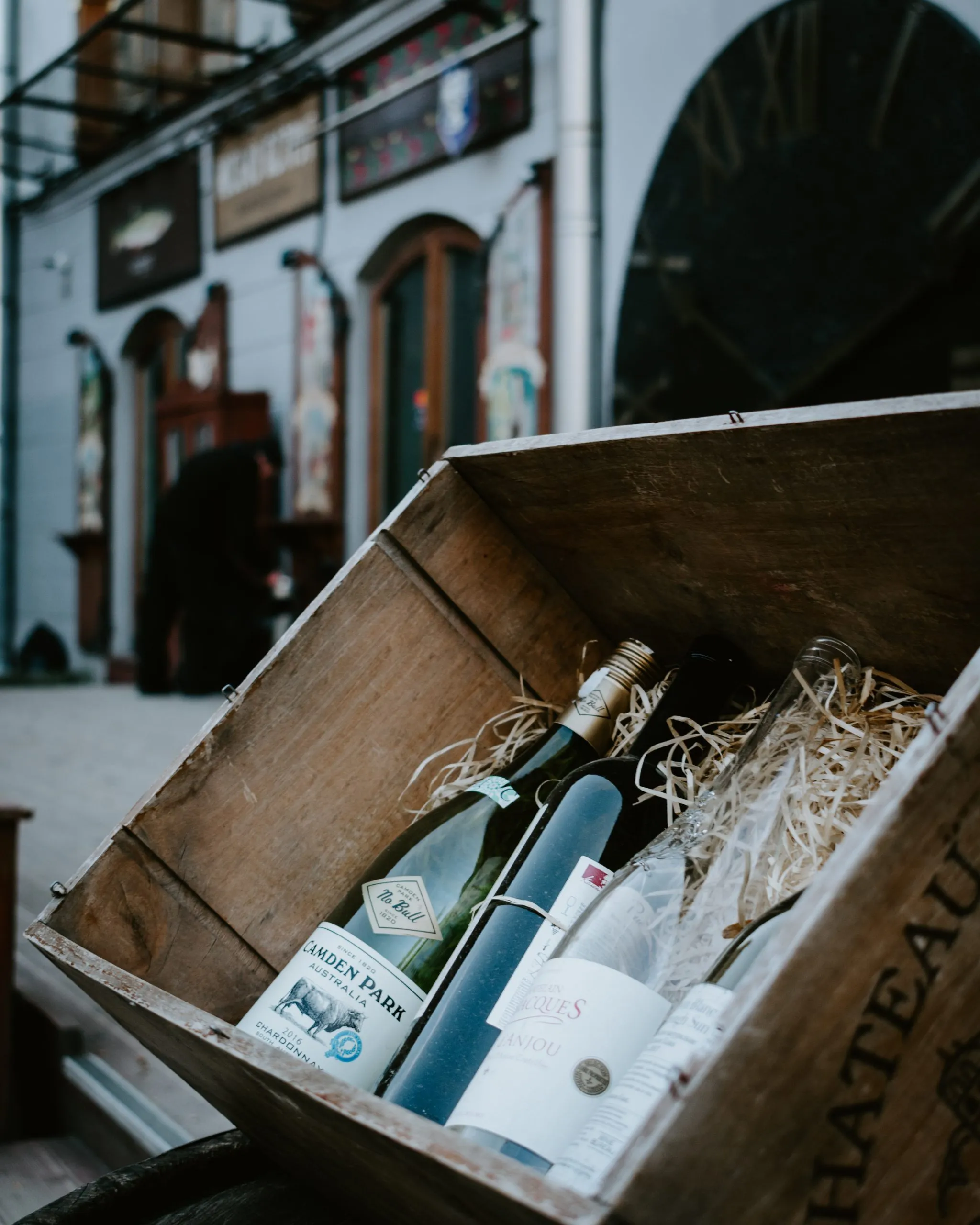 wine bottles