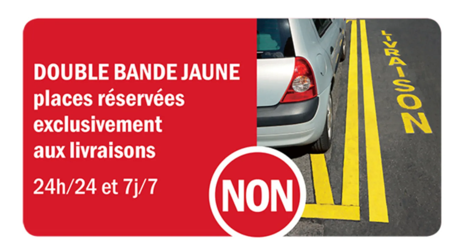 place de livraison à Paris sanctuarisée et réservée aux chauffeurs livreurs